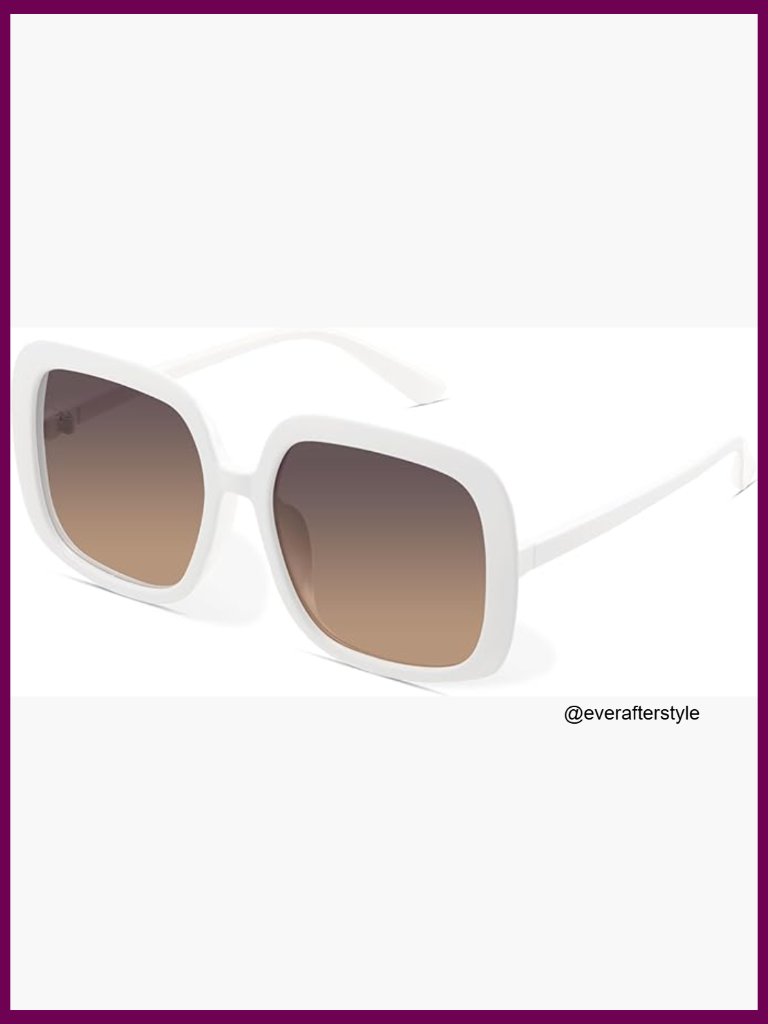 Oversized Polarized Sunglasses Women, Retro Hexagonal Frame